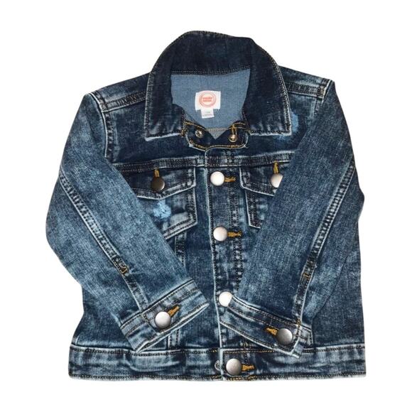 Wonder Nation Toddler Denim Jacket, Size 18M Distressed - Picture 1 of 3